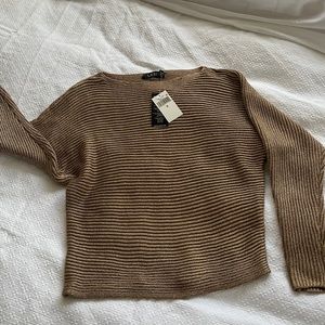 NEW: Ralph Lauren gold knitted sweater